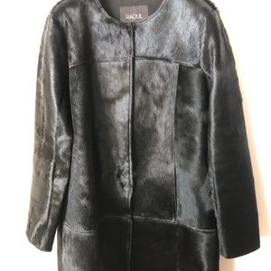 Fur Leather Coat